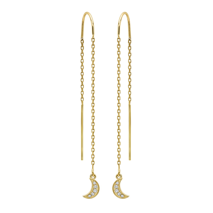 14Kt Yellow Gold Diamond 1/20Ctw Earring