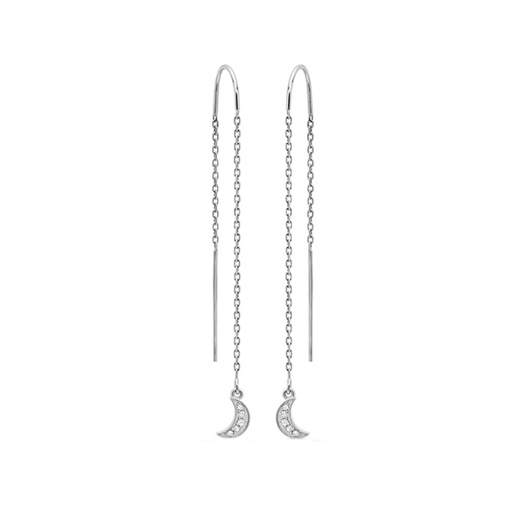 14Kt White Gold Diamond 1/20Ctw Earring