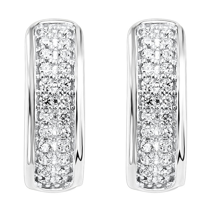 10Kt White Gold Diamond 1/4Ctw Earring