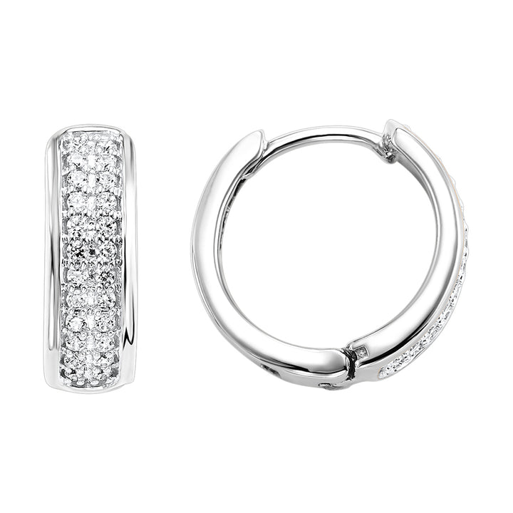 10Kt White Gold Diamond 1/4Ctw Earring