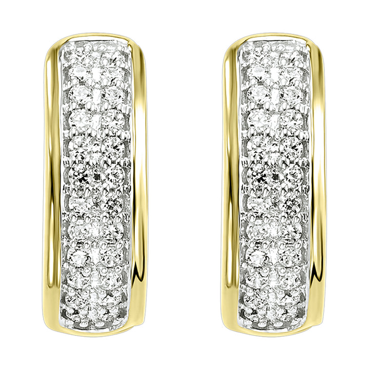 10Kt Yellow Gold Diamond 1/4Ctw Earring