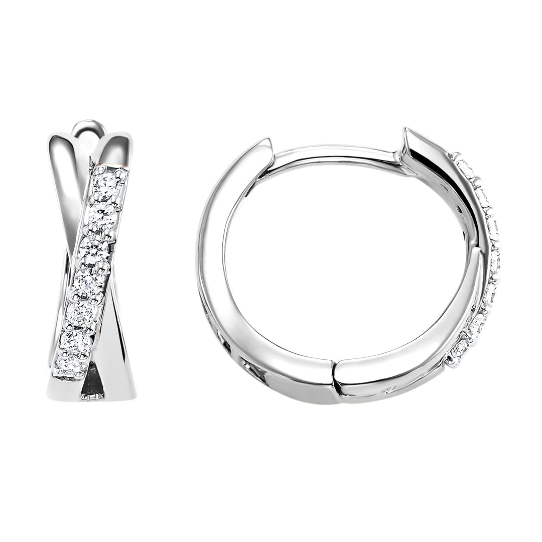 10Kt White Gold Diamond 1/6Ctw Earring