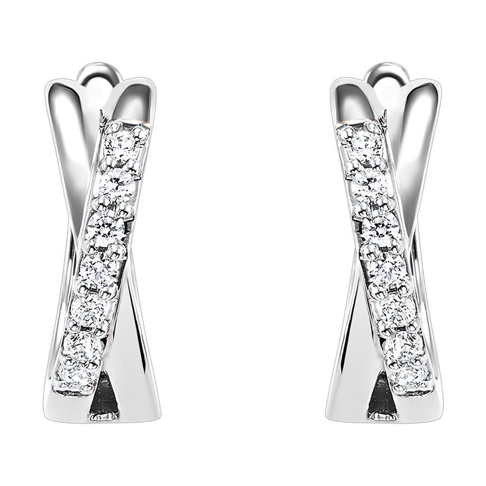 10Kt White Gold Diamond 1/6Ctw Earring
