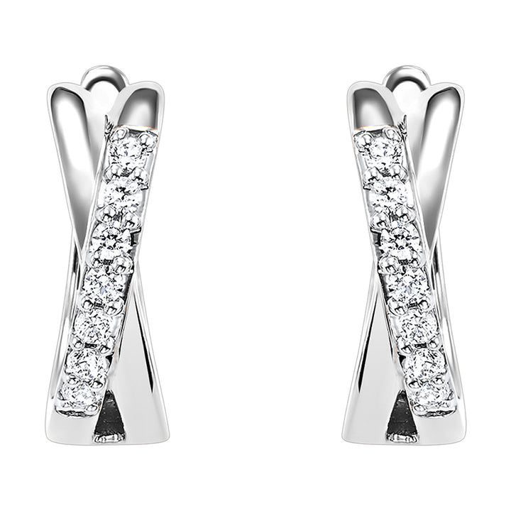 10Kt White Gold Diamond 1/6Ctw Earring