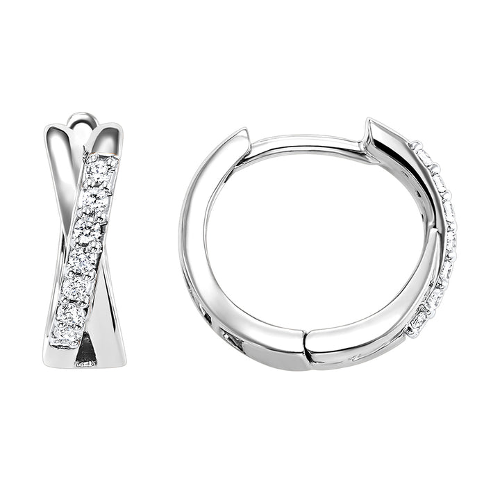 10Kt White Gold Diamond 1/6Ctw Earring