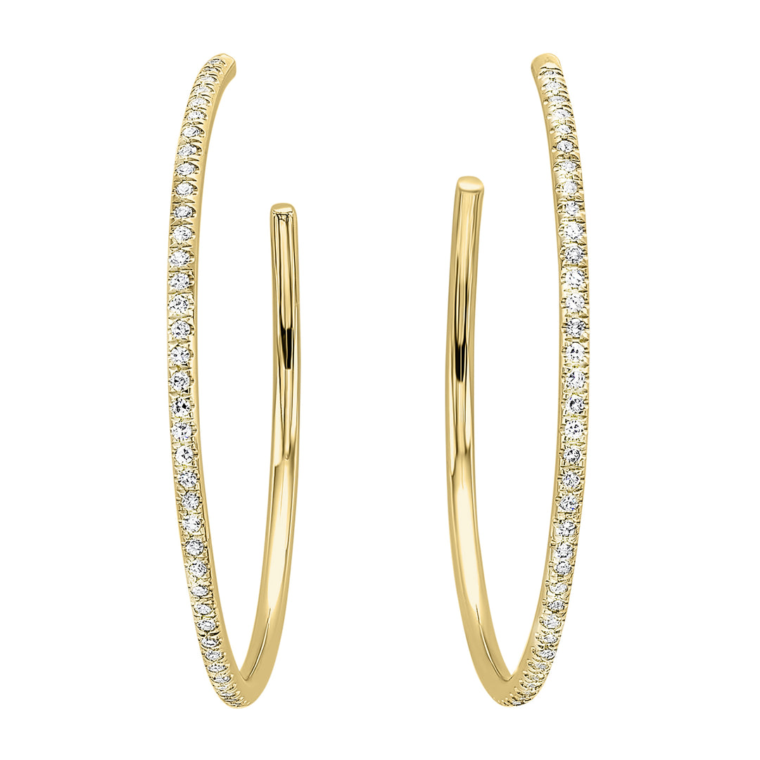 14Kt Yellow Gold Diamond 1/15Ctw Earring