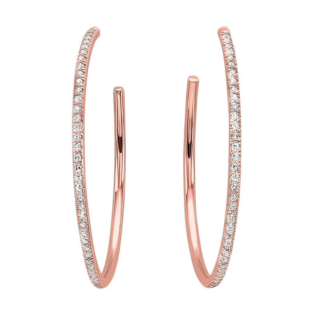 14Kt Rose Gold Diamond 1/20Ctw Earring