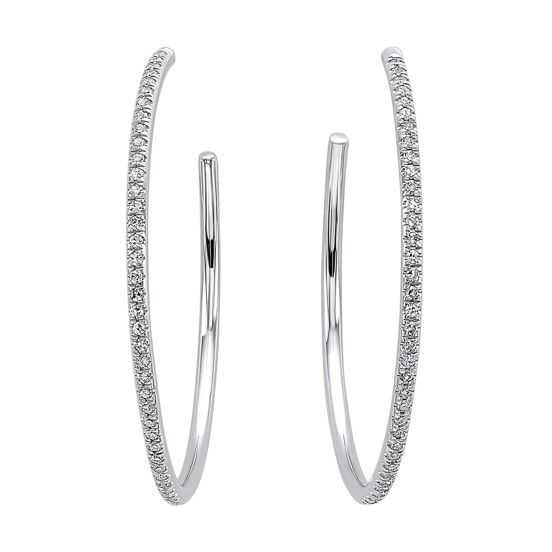 14Kt White Gold Diamond 1/20Ctw Earring