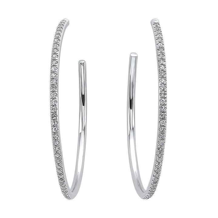 14Kt White Gold Diamond 1/12Ctw Earring