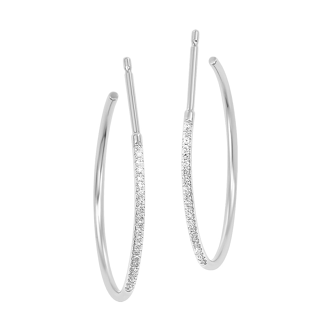 14Kt White Gold Diamond 1/7Ctw Earring