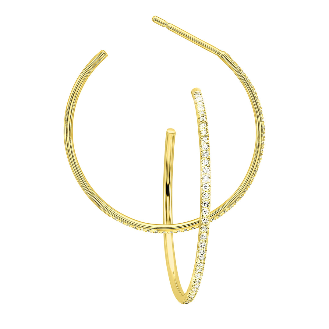 14Kt Yellow Gold Diamond 1/7Ctw Earring