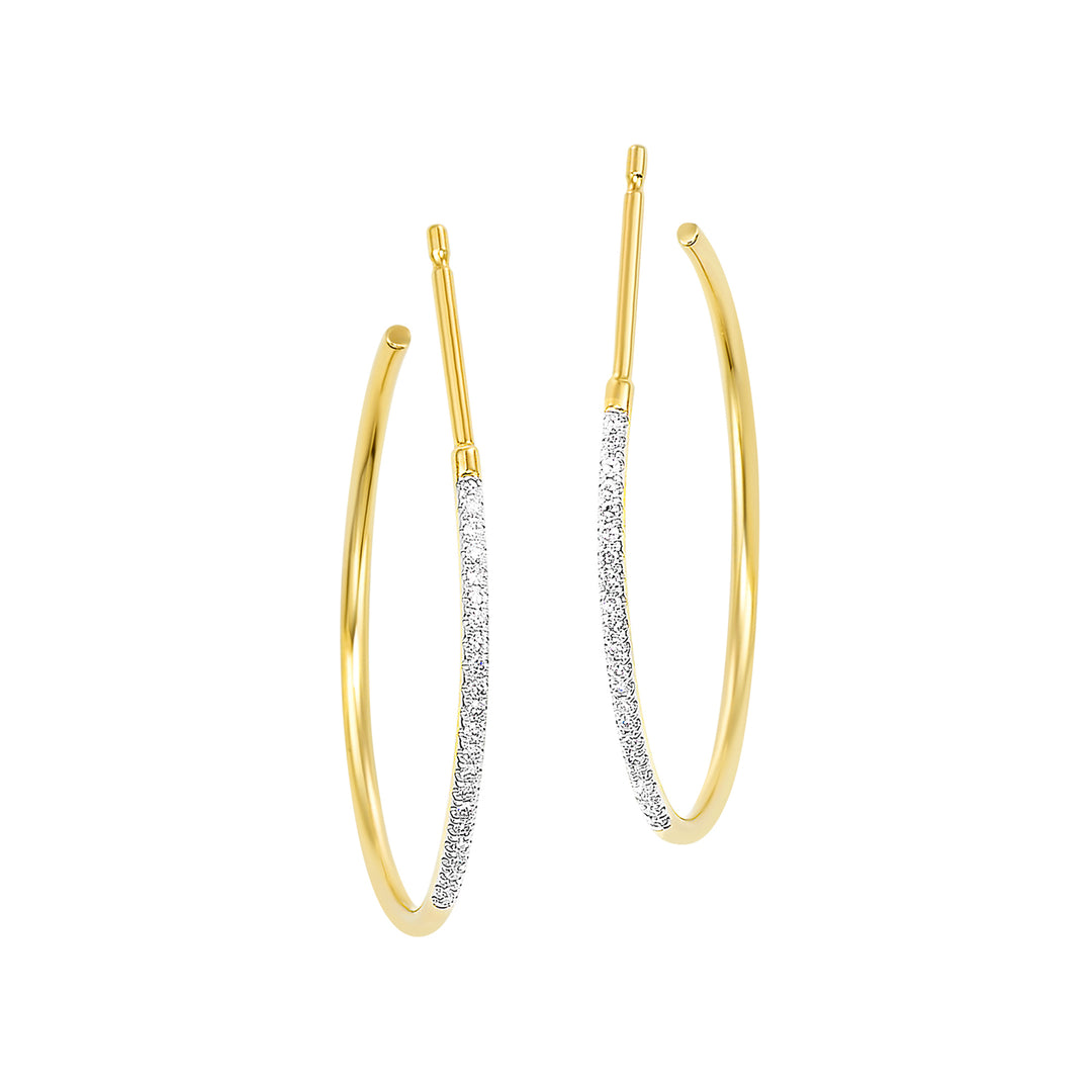 14Kt Yellow Gold Diamond 1/7Ctw Earring