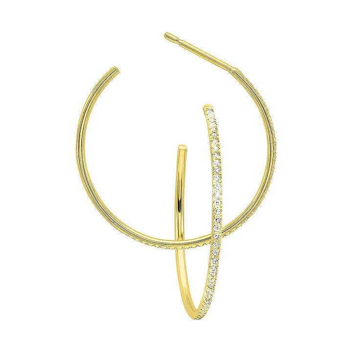 14Kt Yellow Gold Diamond 1/7Ctw Earring