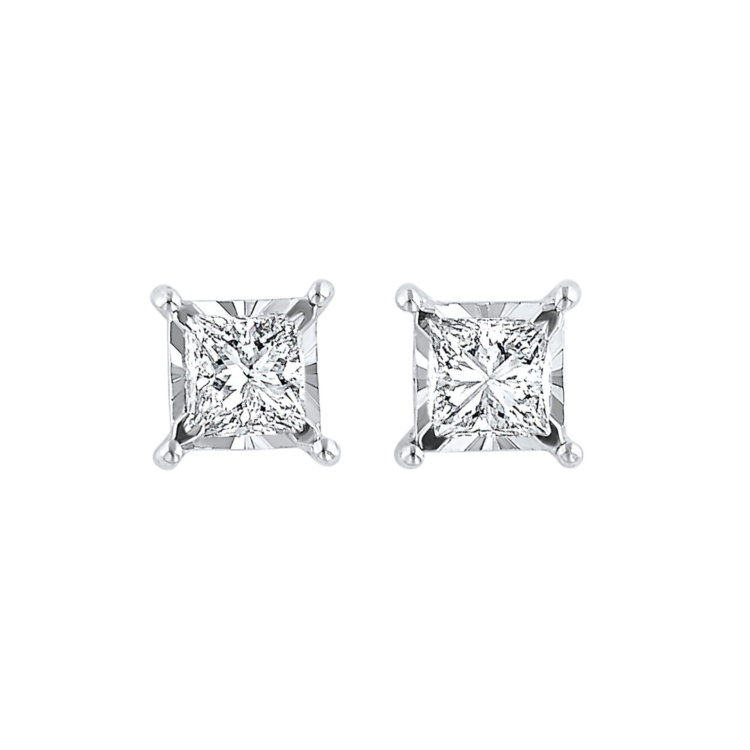 14Kt White Gold Diamond 1Ctw Earring