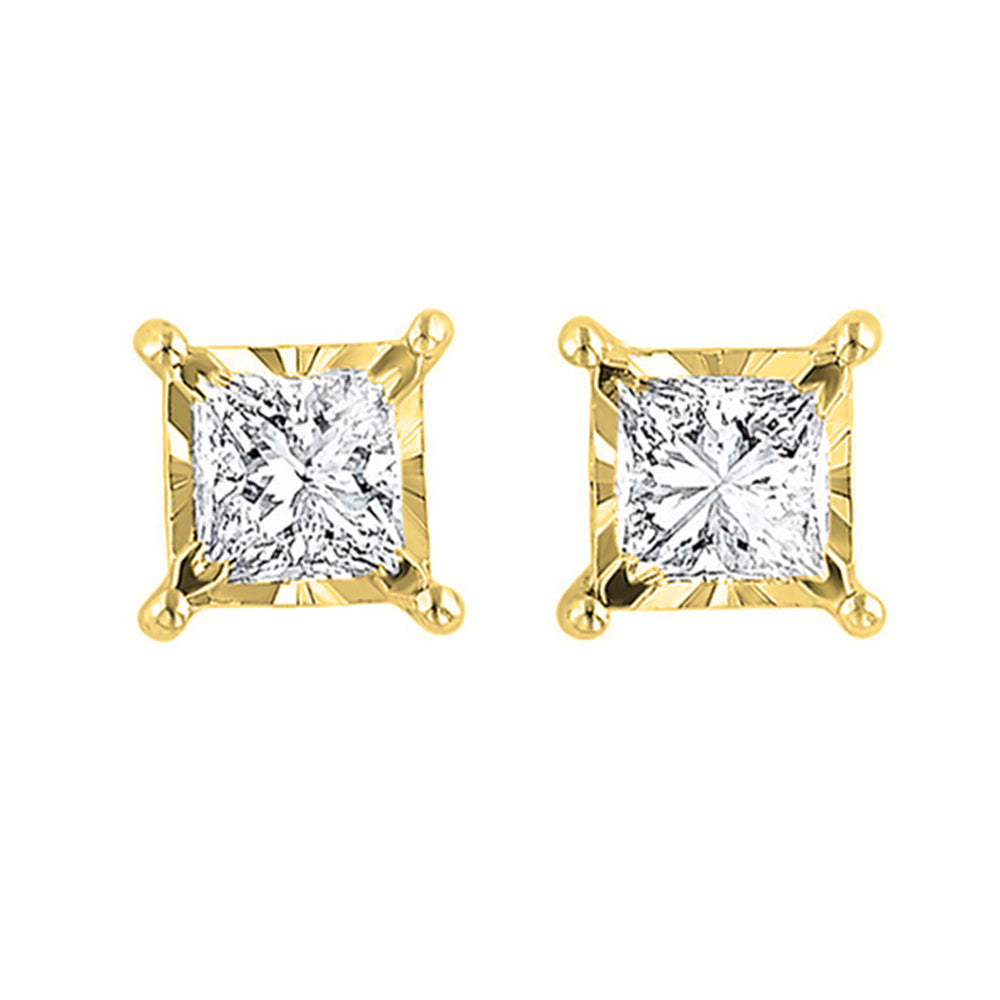 14Kt Yellow Gold Diamond 1/4Ctw Earring