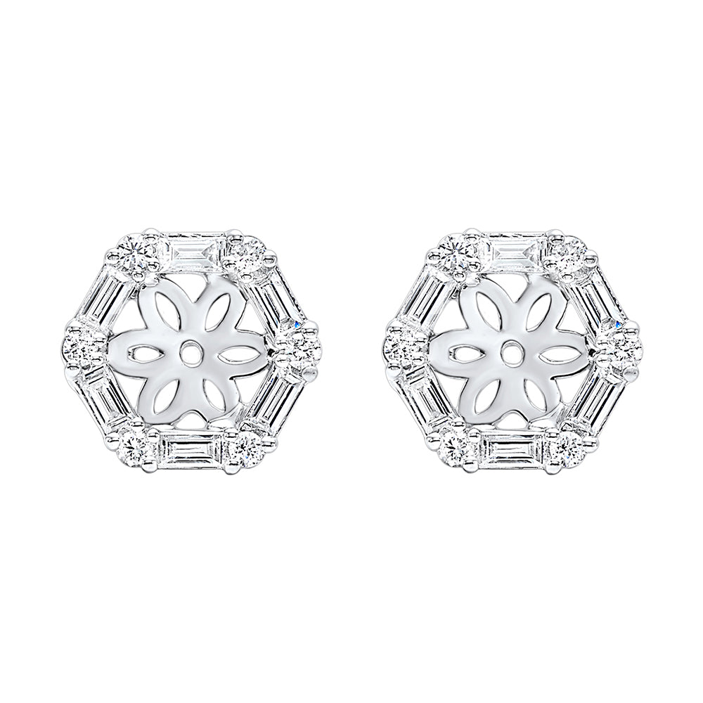14Kt White Gold Diamond 1/3Ctw Earring