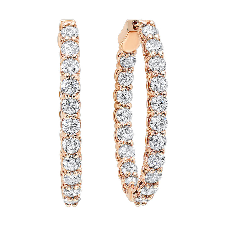 14Kt Rose Gold Diamond 1Ctw Earring