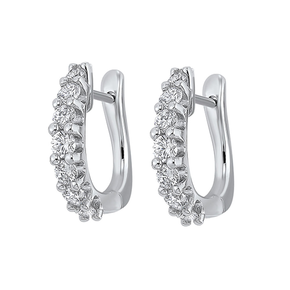 14Kt White Gold Diamond 1 1/2Ctw Earring