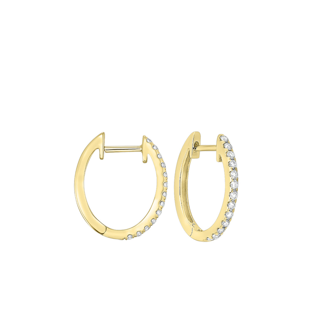 14Kt Yellow Gold Diamond 1/4Ctw Earring