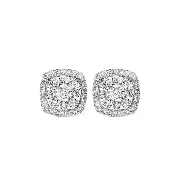 14Kt White Gold Diamond 3/4Ctw Earring