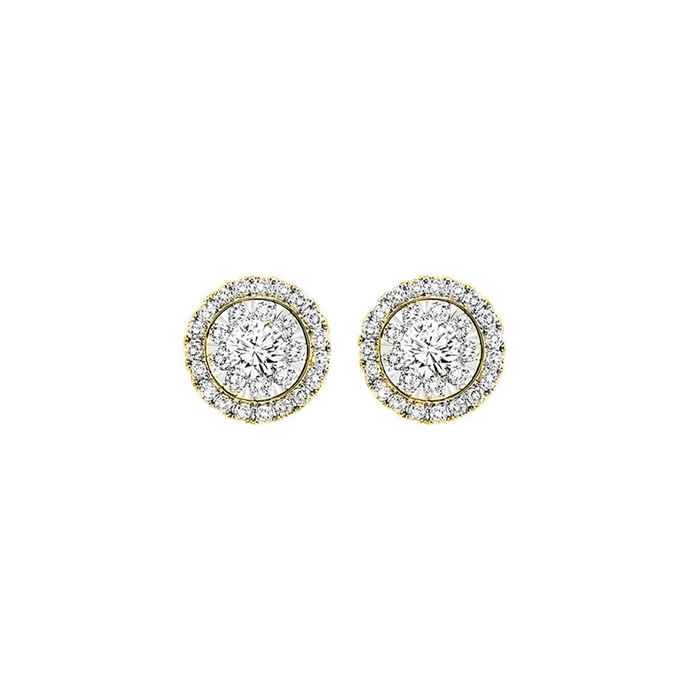 14Kt Yellow Gold Diamond 1/2Ctw Earring