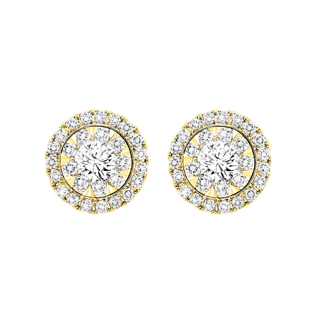 14Kt Yellow Gold Diamond 1/2Ctw Earring