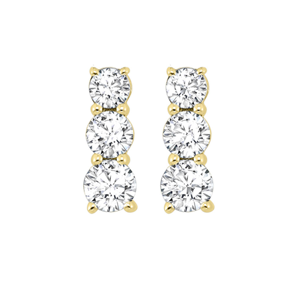 14Kt Yellow Gold Diamond 1/2Ctw Earring
