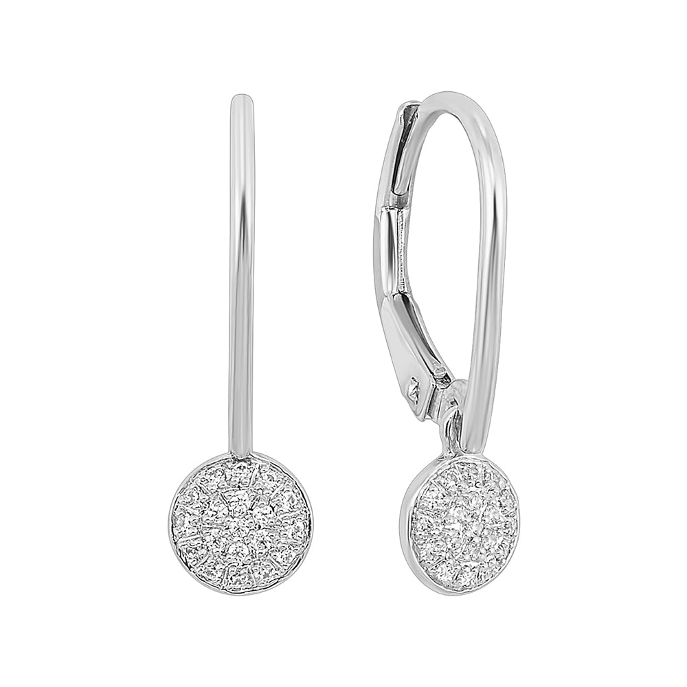 14Kt White Gold Diamond 1/10Ctw Earring