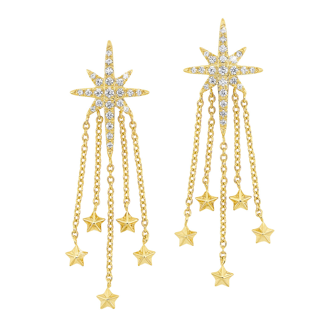 14Kt Yellow Gold Diamond 1/4Ctw Earring