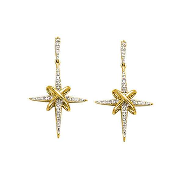 14Kt Yellow Gold Diamond 1/2Ctw Earring