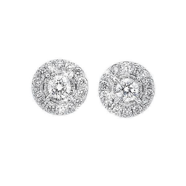 14Kt White Gold Diamond 3/4Ctw Earring
