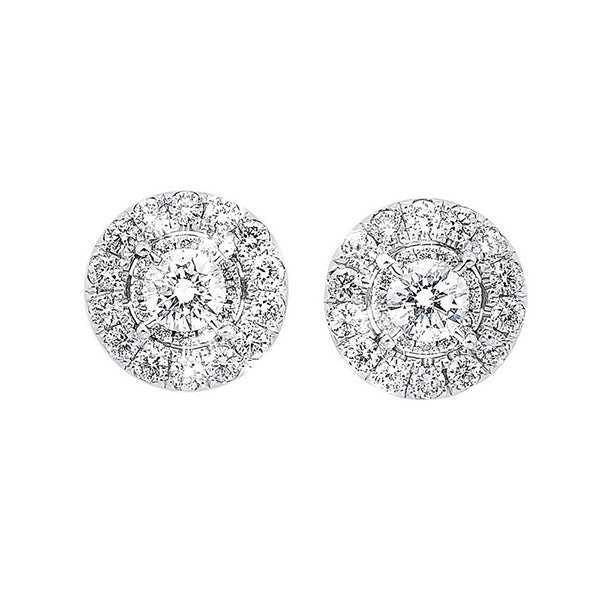 14Kt White Gold Diamond 1Ctw Earring