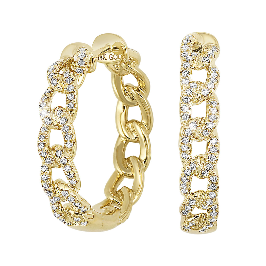 14Kt Yellow Gold Diamond 1/2Ctw Earring