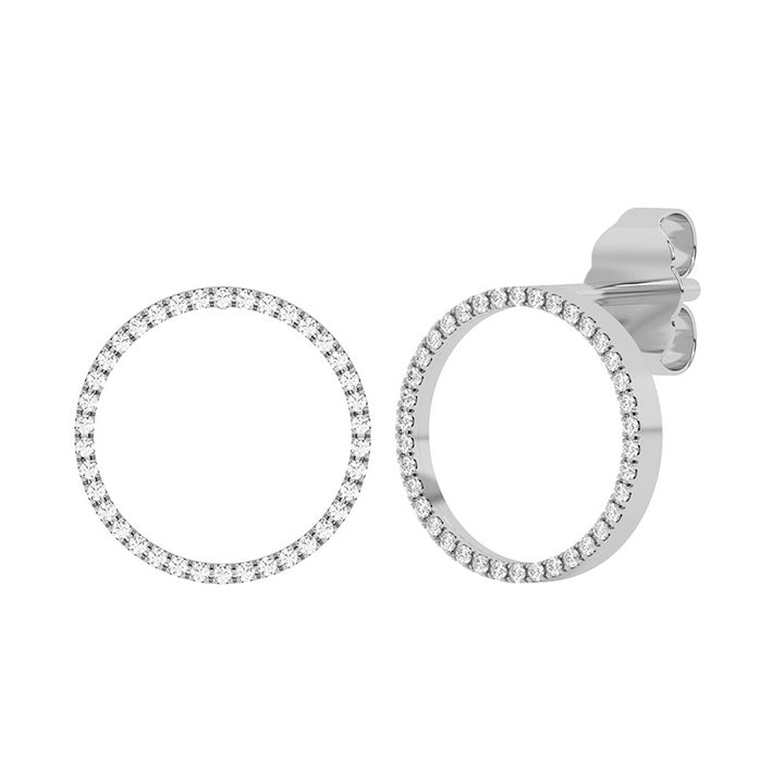 10Kt White Gold Diamond 1/10Ctw Earring