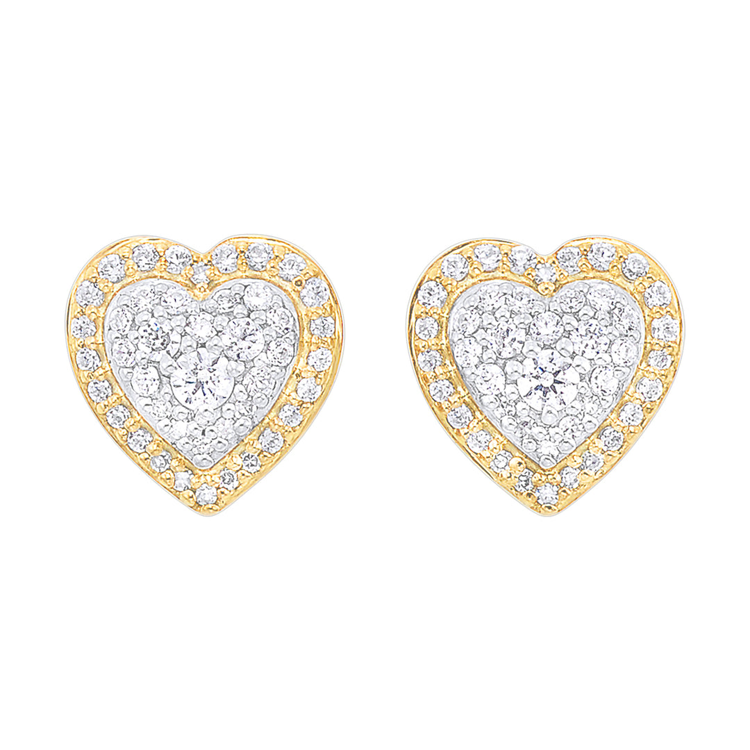 14KT Yellow Gold Diamond 1/4Ctw Earring