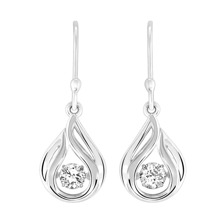 Silver White Earring