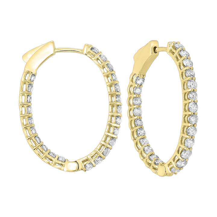 14Kt Yellow Gold Diamond 2Ctw Earring