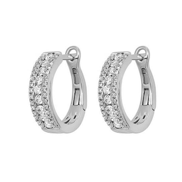 14Kt White Gold Diamond 1/2Ctw Earring