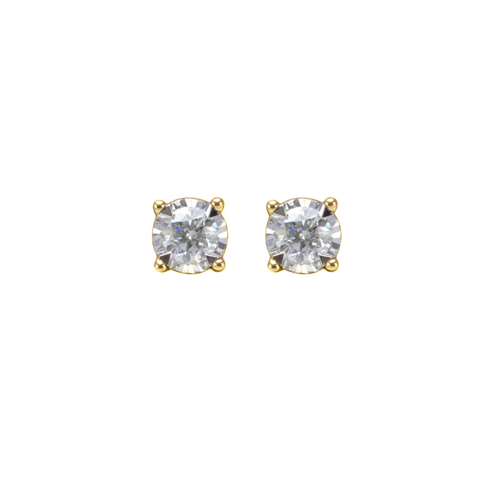 14Kt Yellow Gold Diamond 1/2Ctw Earring