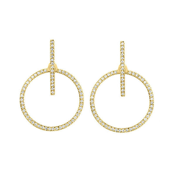 14Kt Yellow Gold Diamond 1/4Ctw Earring