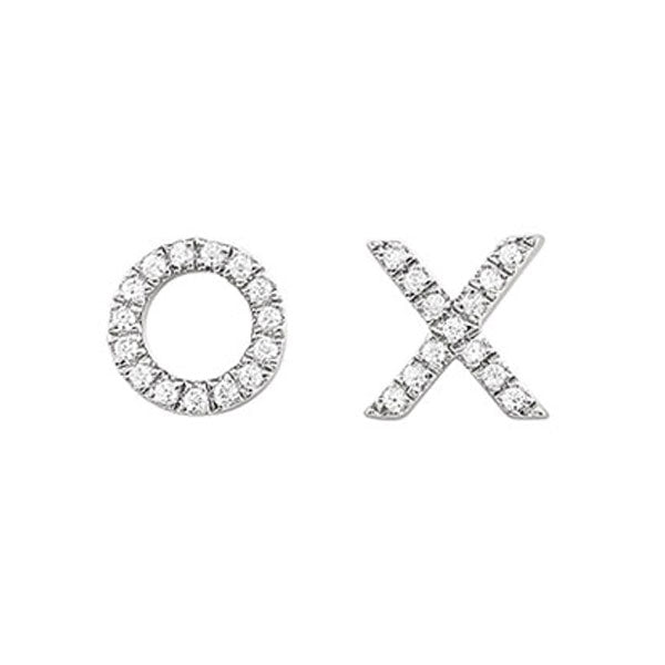 10Kt White Gold Diamond 1/20Ctw Earring