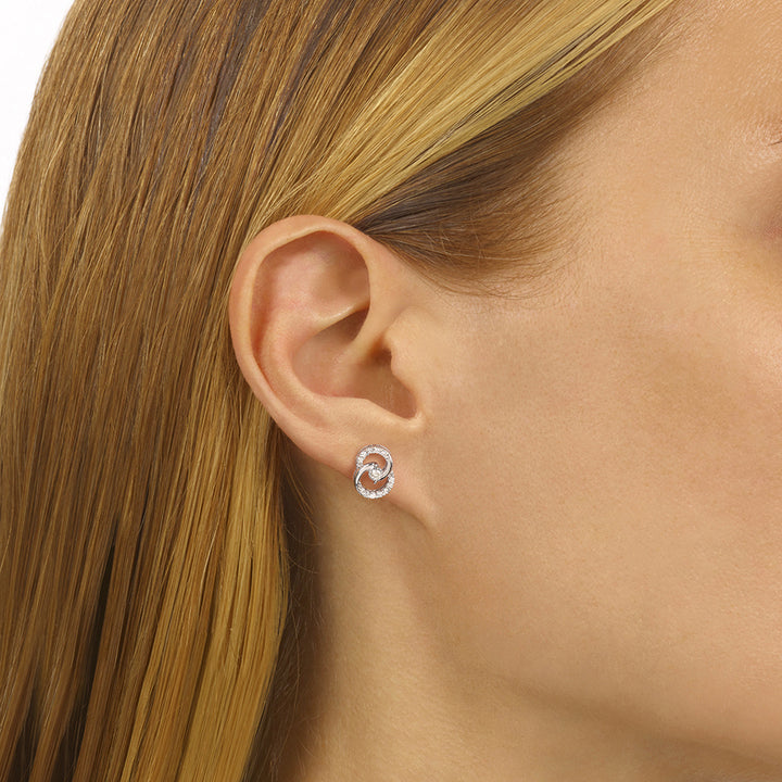 10Kt White Gold Diamond 1/4Ctw Earring