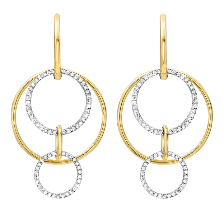 14Kt Yellow Gold Diamond 1/2Ctw Earring