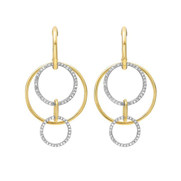 14Kt Yellow Gold Diamond 1/2Ctw Earring