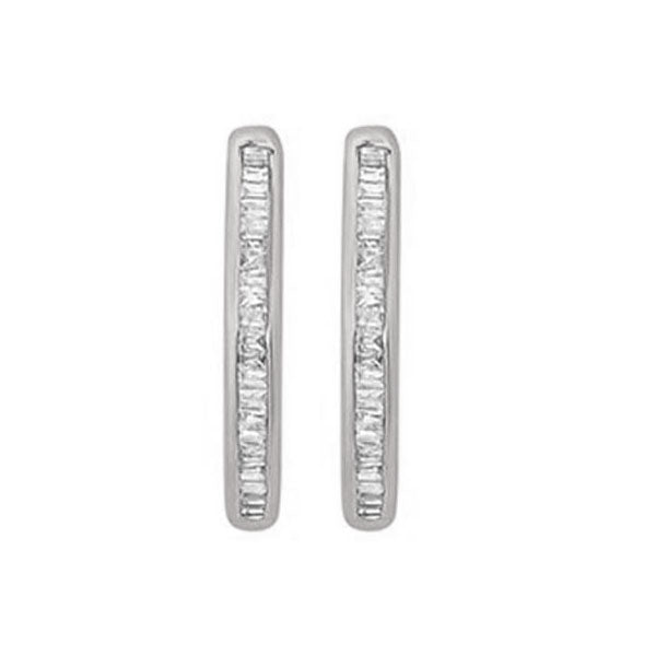 14Kt White Gold Diamond 1/2Ctw Earring