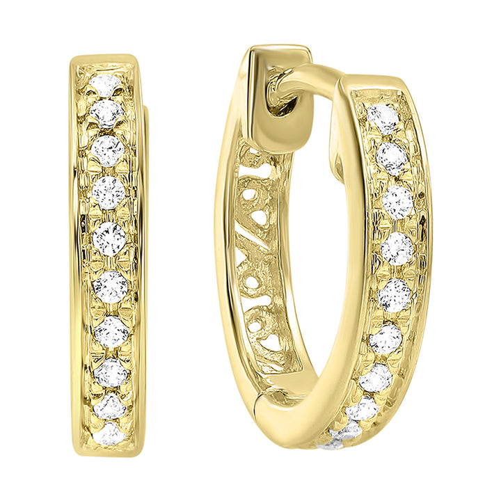 14Kt Yellow Gold Diamond 1/10Ctw Earring