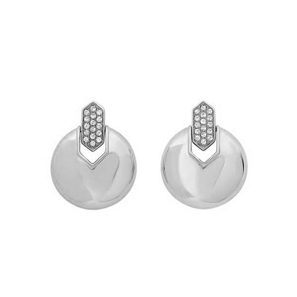 10Kt White Gold Diamond 1/10Ctw Earring