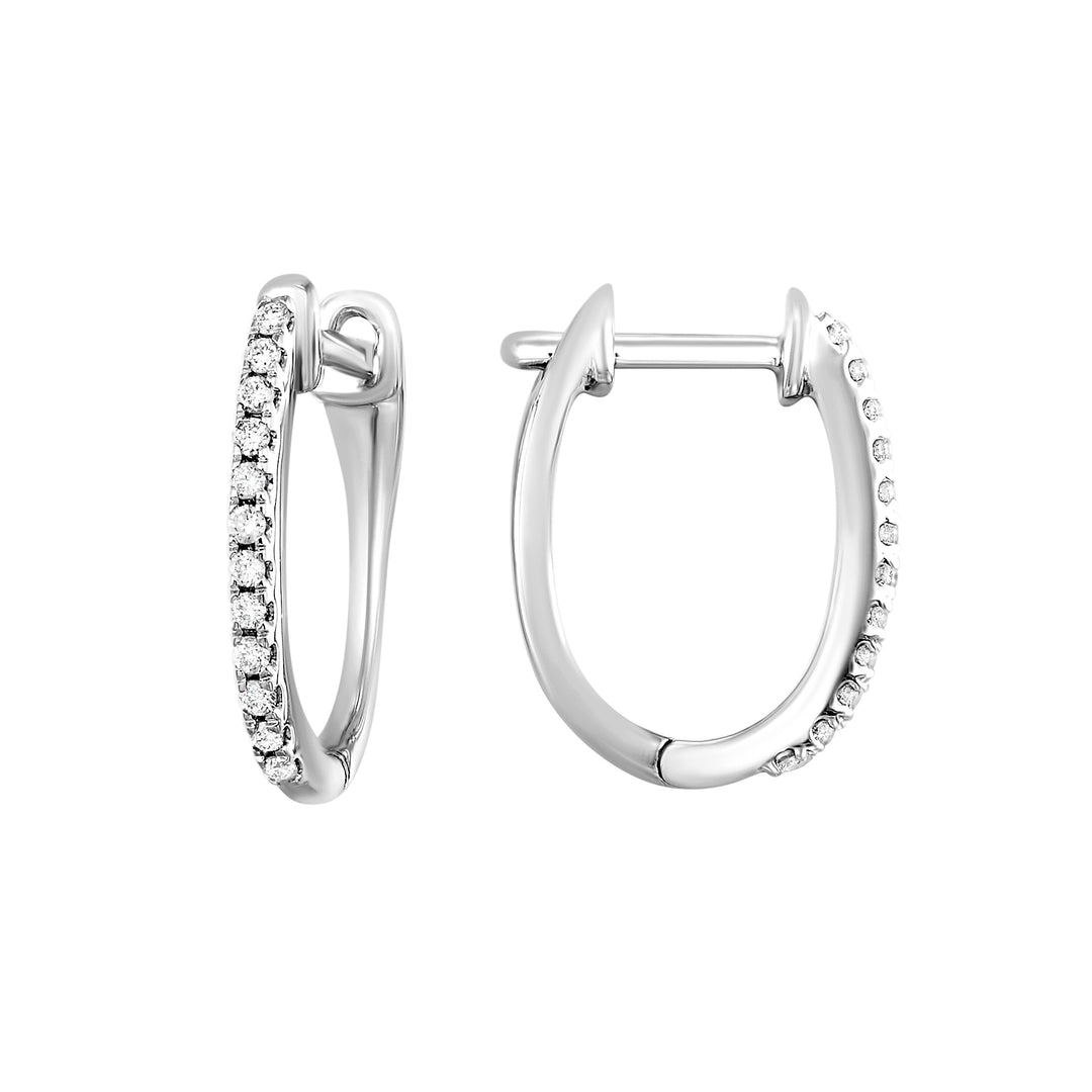 10Kt White Gold Diamond 1/10Ctw Earring