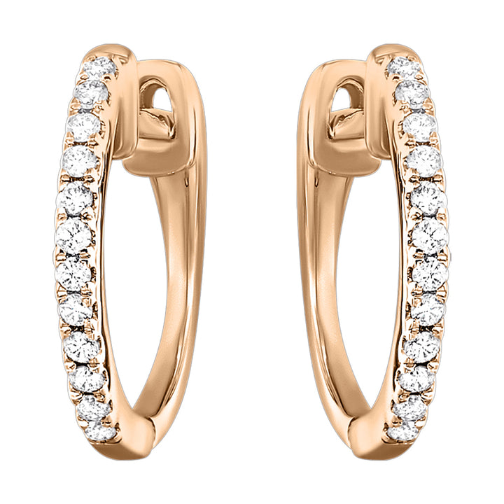 10Kt Rose Gold Diamond 1/10Ctw Earring