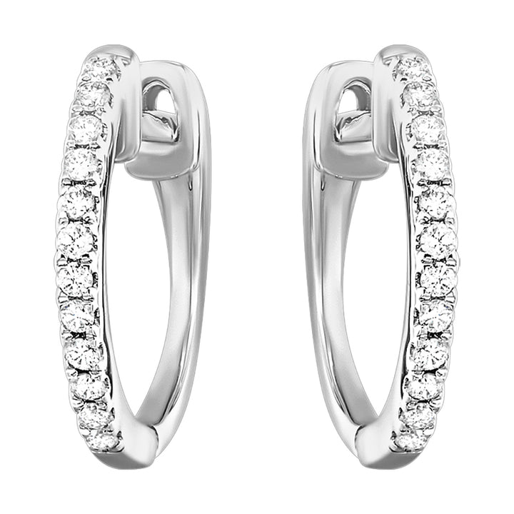 10Kt White Gold Diamond 1/10Ctw Earring